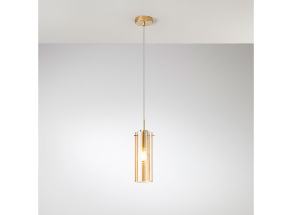 Suspension Magic Gold/Ambre 1XE27 10X150CM
