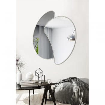 Miroir COLLISIONS gris tourterelle P5082 Pintdecor
