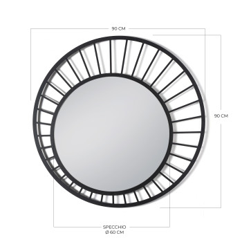 Miroir mural RAY par Arts and Crafts