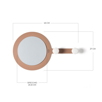 Miroir mural RÉFLÉCHI ET SUSPENDU Arts et artisanat