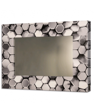 Miroir ARGENT HEXAGONS GS4326 PINTDECOR