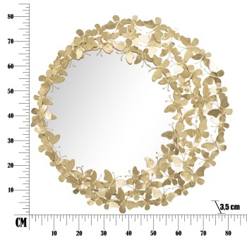 MIROIR À VENT GLAM PAPILLON Ø