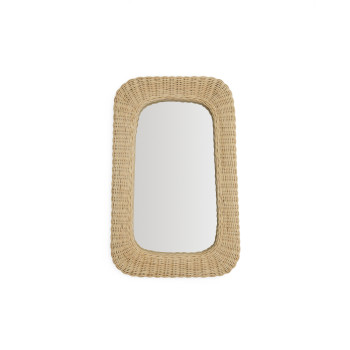 Miroir en rotin Zilna 38 x 59 cm