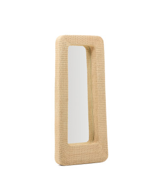 Miroir rotin Zilna 58 x 120 cm