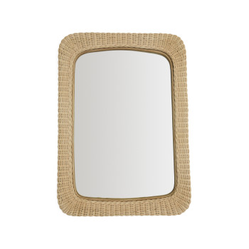 Miroir en rotin Zilna 58 x 79 cm