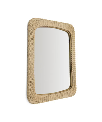 Miroir en rotin Zilna 58 x 79 cm