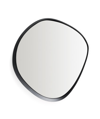 Miroir Tebel en métal noir 85 x 93,5 cm