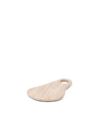 Planche à découper en marbre beige Zera