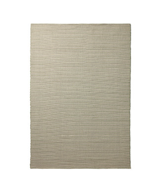 Tapis Ardelia en fibres synthétiques, vert et beige, 160 x 230 cm