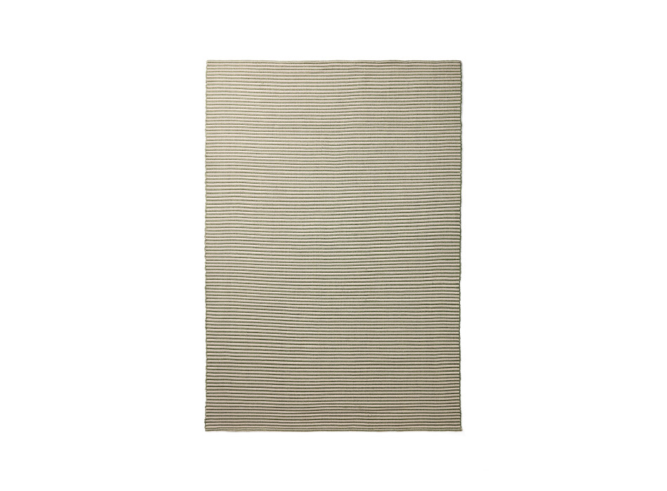 Tapis Ardelia en fibres synthétiques, vert et beige, 160 x 230 cm