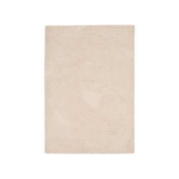 Tapis en laine beige Domm 160 x 230 cm