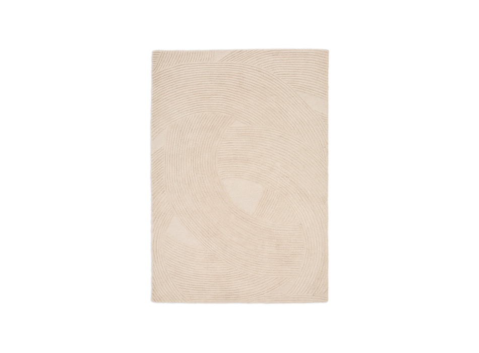 Tapis en laine beige Domm 160 x 230 cm