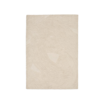 Tapis en laine beige Domm 160 x 230 cm