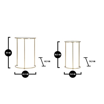 TABLES GLAM SIMPLEMENT COUPLE