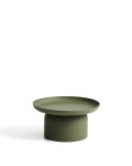 Table basse Arcola en aluminium vert Ø 70 cm