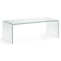 Table basse Burano 110 x 50 cm transparente