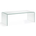 Table basse Burano 110 x 50 cm transparente