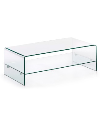 Table basse Burano 110 x 55 cm transparente