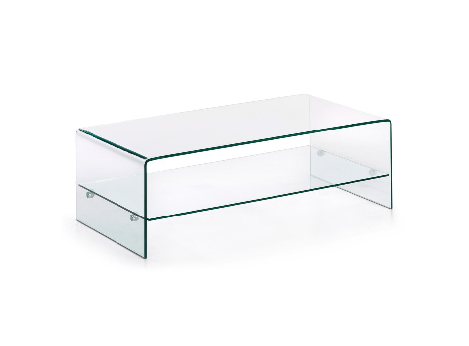Table basse Burano 110 x 55 cm transparente