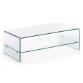 Table basse Burano 110 x 55 cm transparente