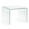 Table basse Burano 60 x 60 cm transparente OUTLET