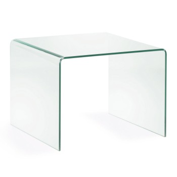 Table basse Burano 60 x 60 cm transparente
