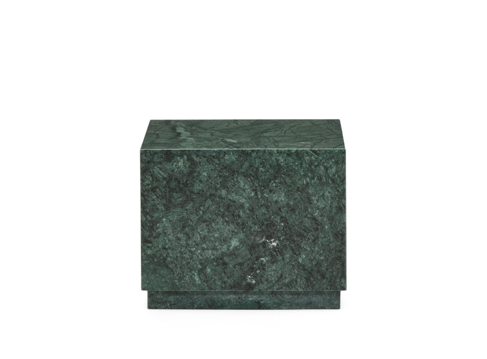 Table d'appoint en marbre vert Sorein 50 x 50 cm