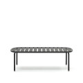 Table basse d'extérieur Joncols en aluminium peint