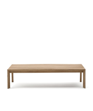 Table basse Ambra en bois d'acacia massif finition claire, 82,5 x 140 cm, FSC 100%