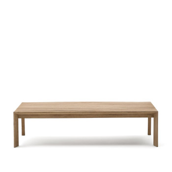 Table basse Ambra en bois d'acacia massif finition claire, 82,5 x 140 cm, FSC 100%