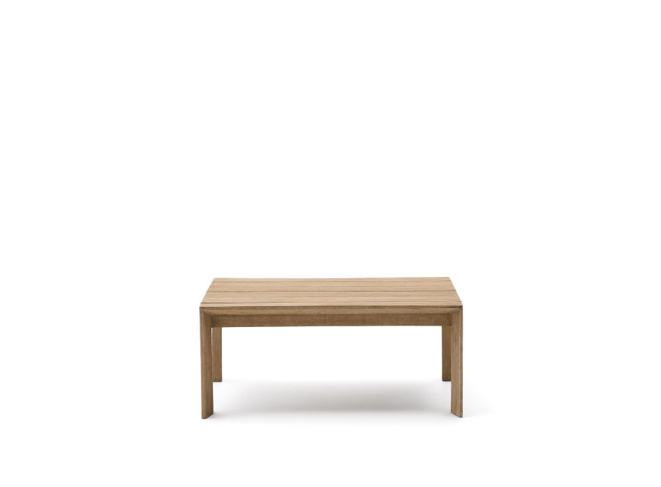 Table basse Ambra en bois d'acacia massif finition claire, 82,5 x 82,5 cm, FSC 100%