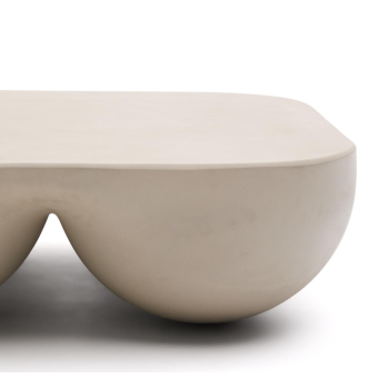 Table basse Colba en polystone 100 x 100 cm