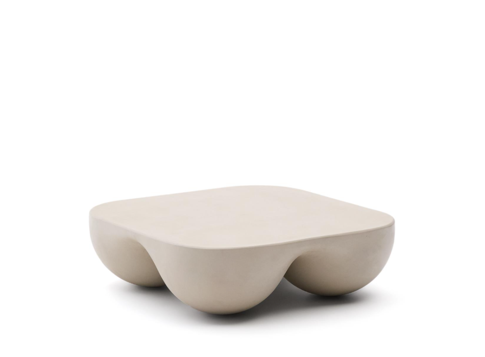 Table basse Colba en polystone 100 x 100 cm