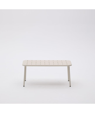 Table basse d'extérieur Zivia en acier galvanisé vert 90 x 50 cm