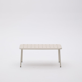 Table basse d'extérieur Zivia en acier galvanisé vert 90 x 50 cm