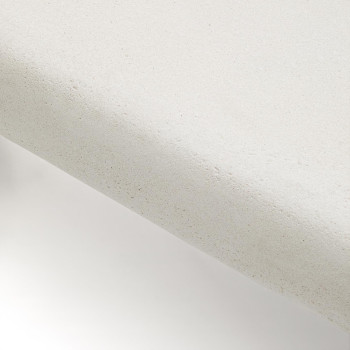 Table basse Labra en béton et bois d'acacia, 80 x 80 cm