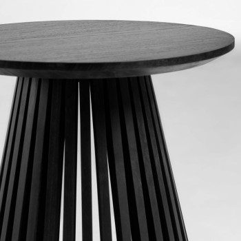 Table basse Jeanette Ø 50 cm noire