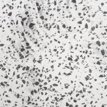 Table basse Jenell en terrazzo blanc Ø 52 cm