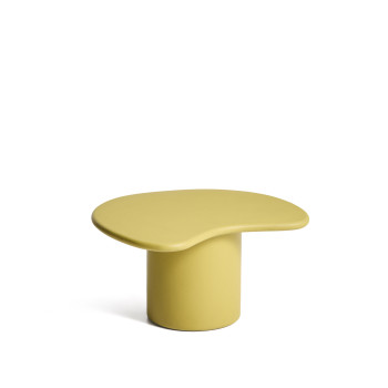 Table basse Macarella en béton moutarde 83 x 77 cm