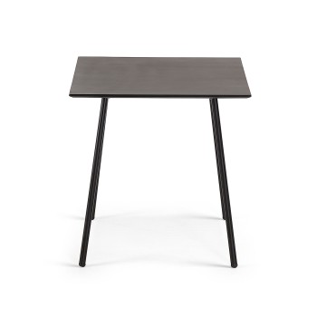 Table basse Mathis en fibrociment avec pieds en a-ciment noir