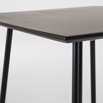 Table basse Mathis en fibrociment avec pieds en a-ciment noir