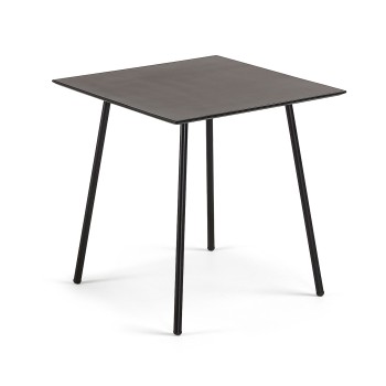 Table basse Mathis en fibrociment avec pieds en a-ciment noir