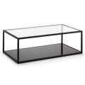 Table basse rectangulaire Blackhill 110 x 60 cm noire