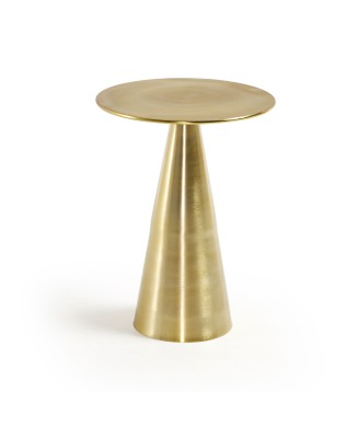 Tavolino Rhet in metallo finitura oro Ø 39 cm