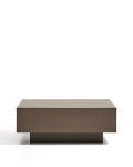 Table basse Rustella en béton brun 80 x 60 cm