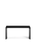 Table basse Litto, MDF laqué noir, 90 x 45 cm