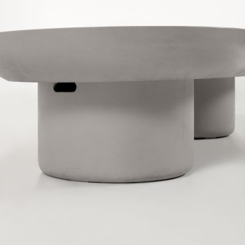 Table d'extérieur en béton Taimi Ø 140 x 60 cm ou table en béton Ø 140 x 60 cm