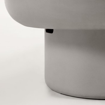 Table d'extérieur en béton Taimi Ø 140 x 60 cm ou table en béton Ø 140 x 60 cm