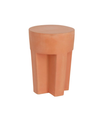 Table basse Vilena en terre cuite Ø 33 cm