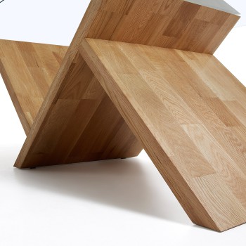 Table basse Waley 120 x 70 cm transparente